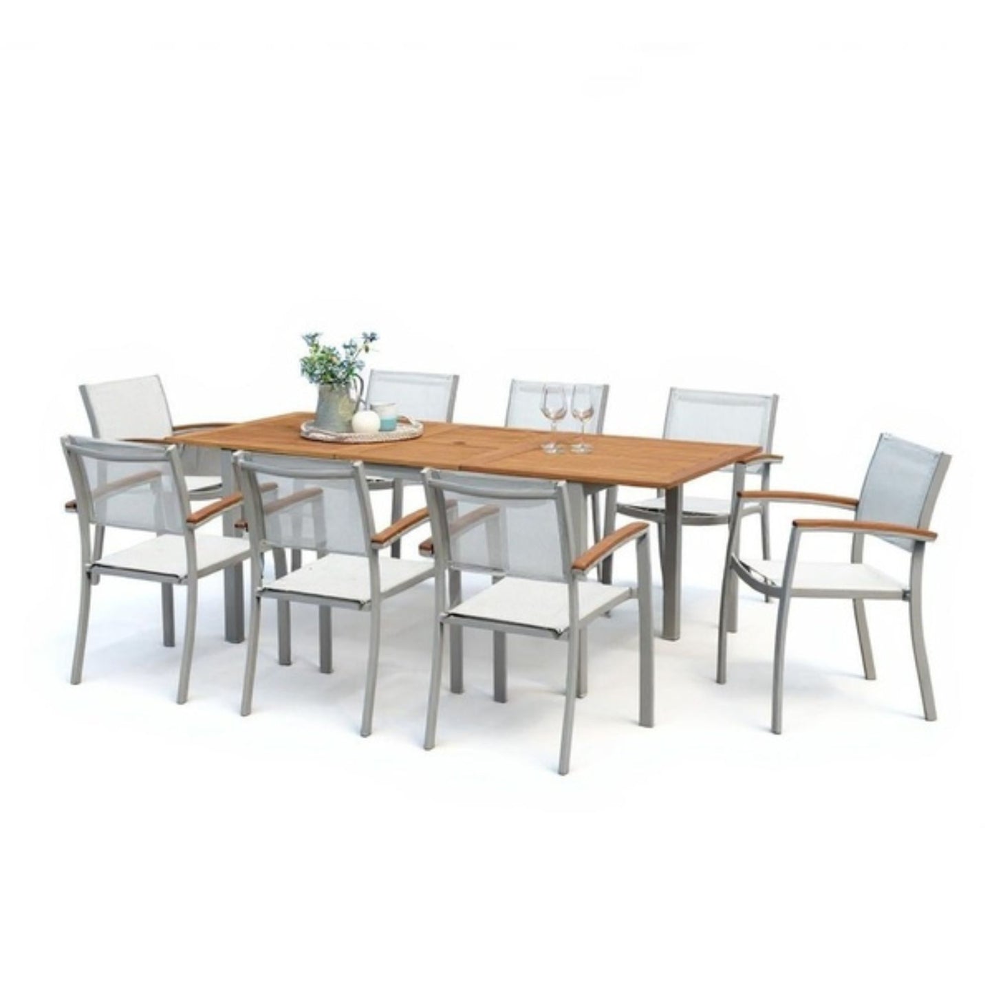 Comedor Extensible Tagula con 8 Sillas