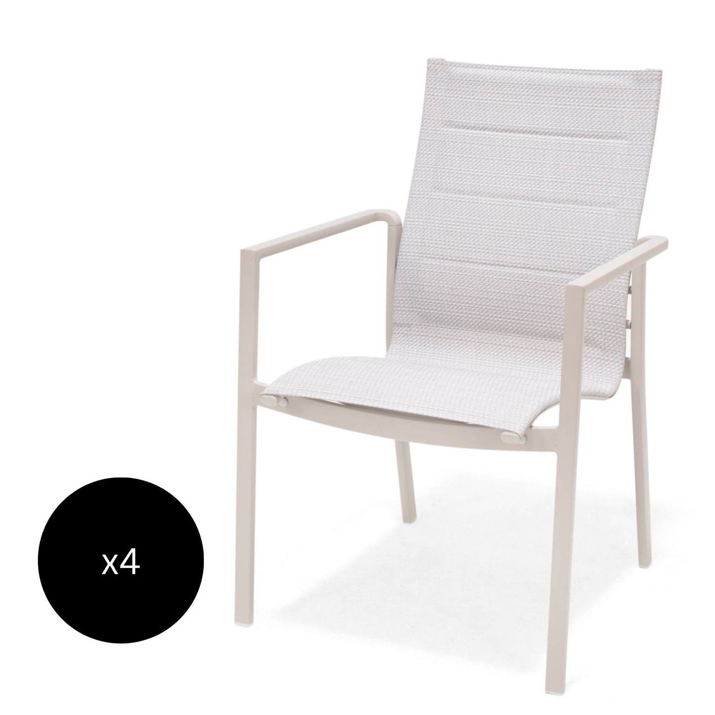 Pack de 4 Sillas Urbanite para Exterior de Malla