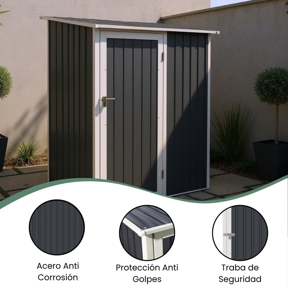 
                      
                        Bodega Cobertizo Exterior Fortex de Metal 143 x 186 x 90 cm
                      
                    