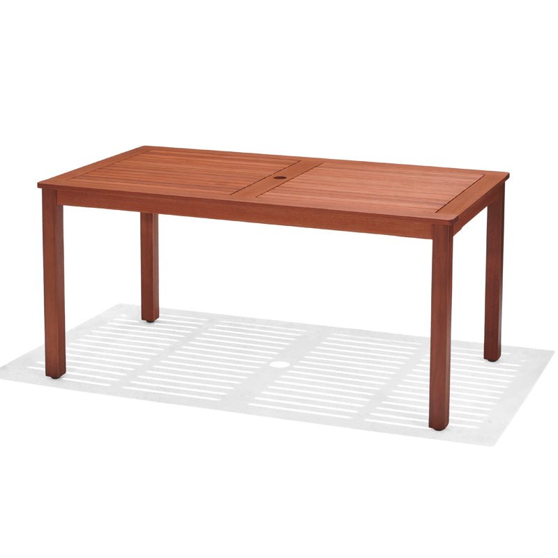 Mesa Orlando para Exterior de Madera con Acabado de Teca