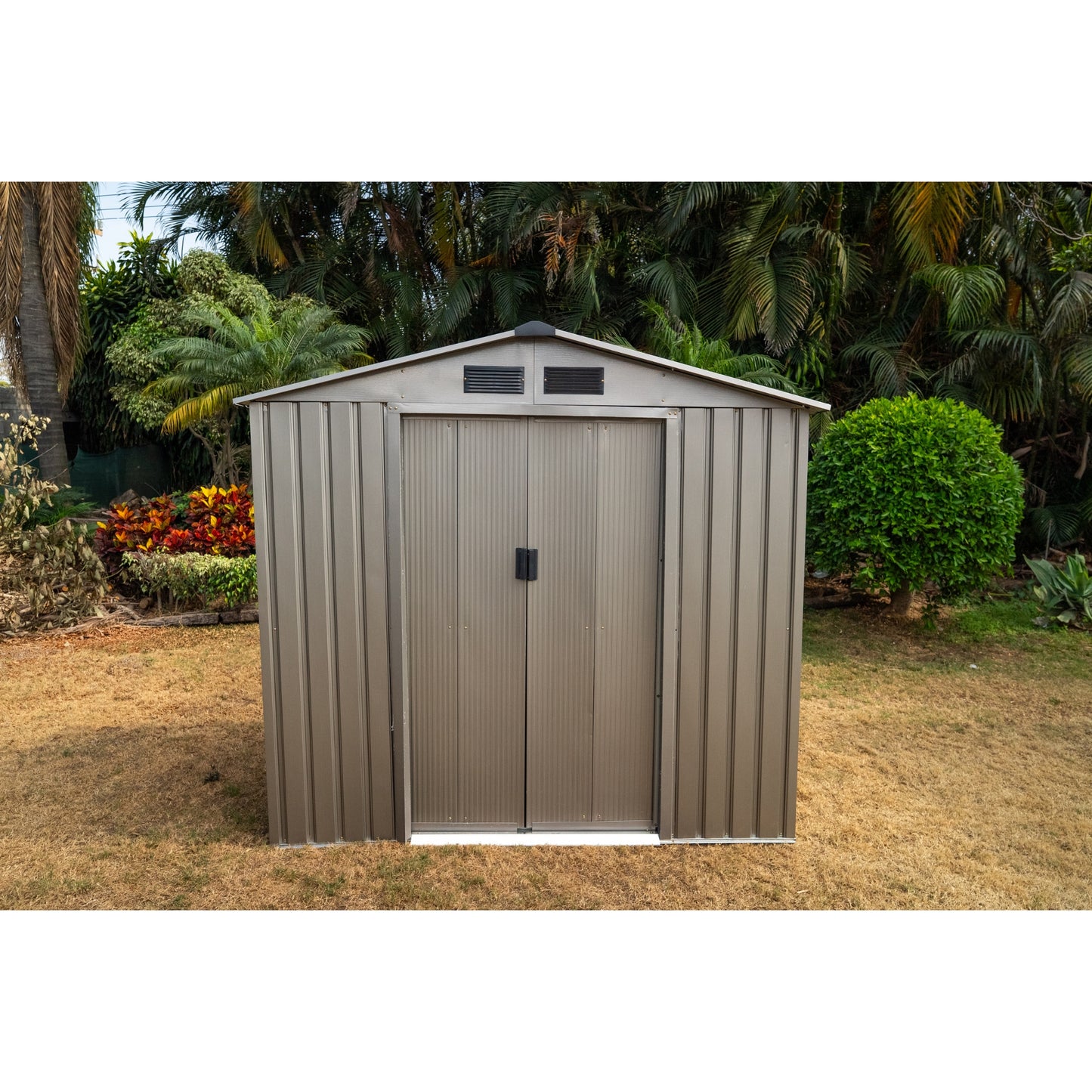 Bodega Cobertizo Exterior Ironclad de Metal 213 x 195 x 131 cm