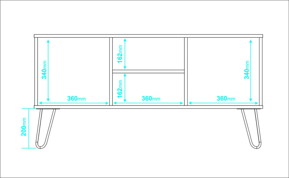 
                      
                        Rack de TV con 2 Puertas y Estantes
                      
                    