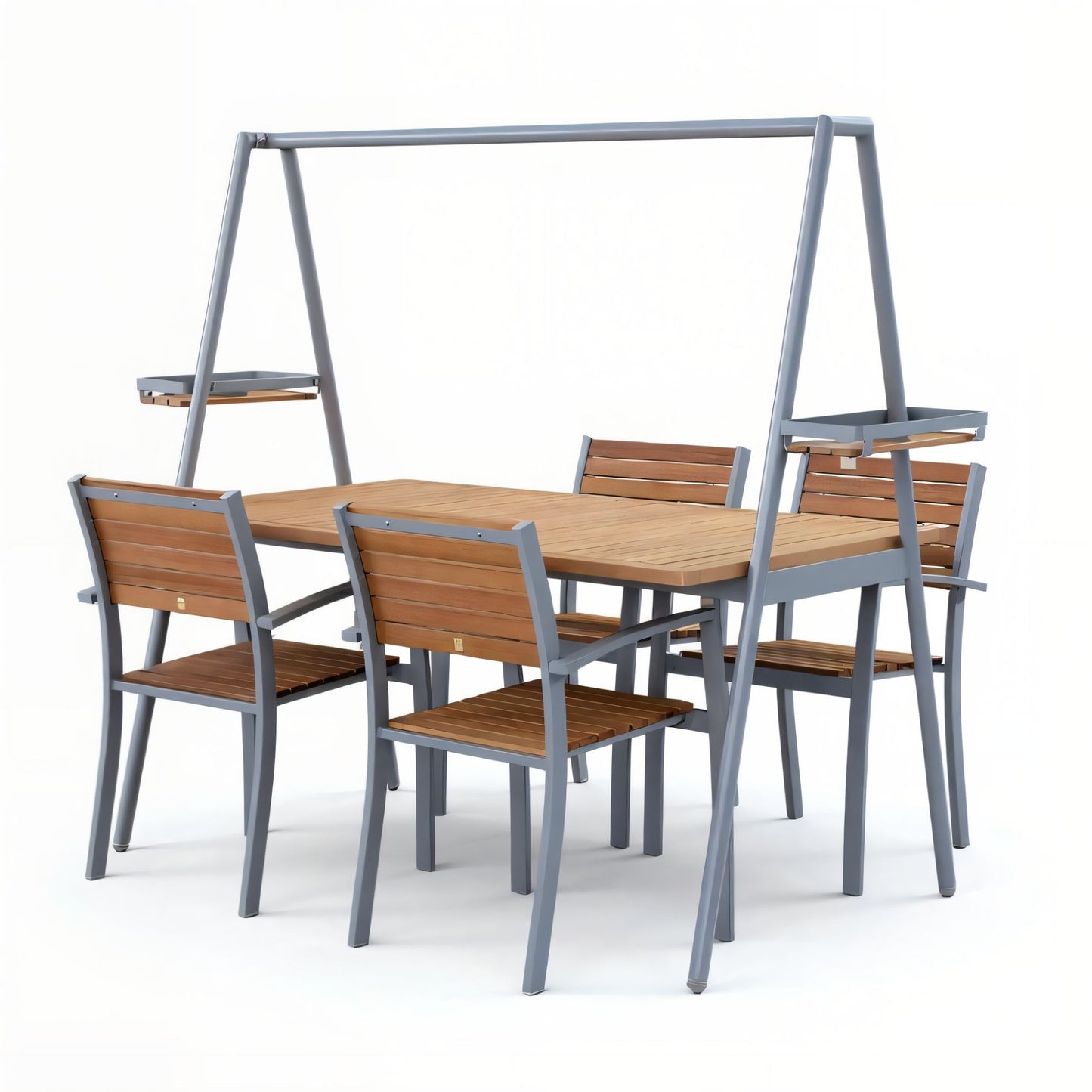 Comedor Siena de Madera y Aluminio para 4 Personas