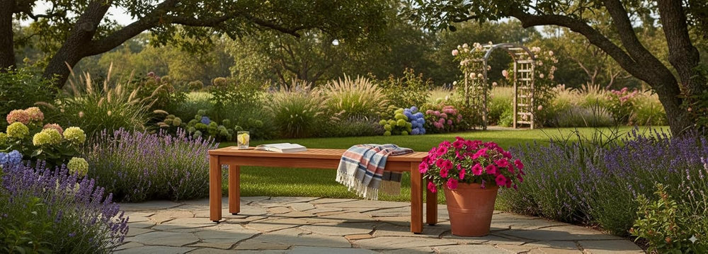 
                      
                        Comedor Extensible con 4 Bancas de Jardin
                      
                    