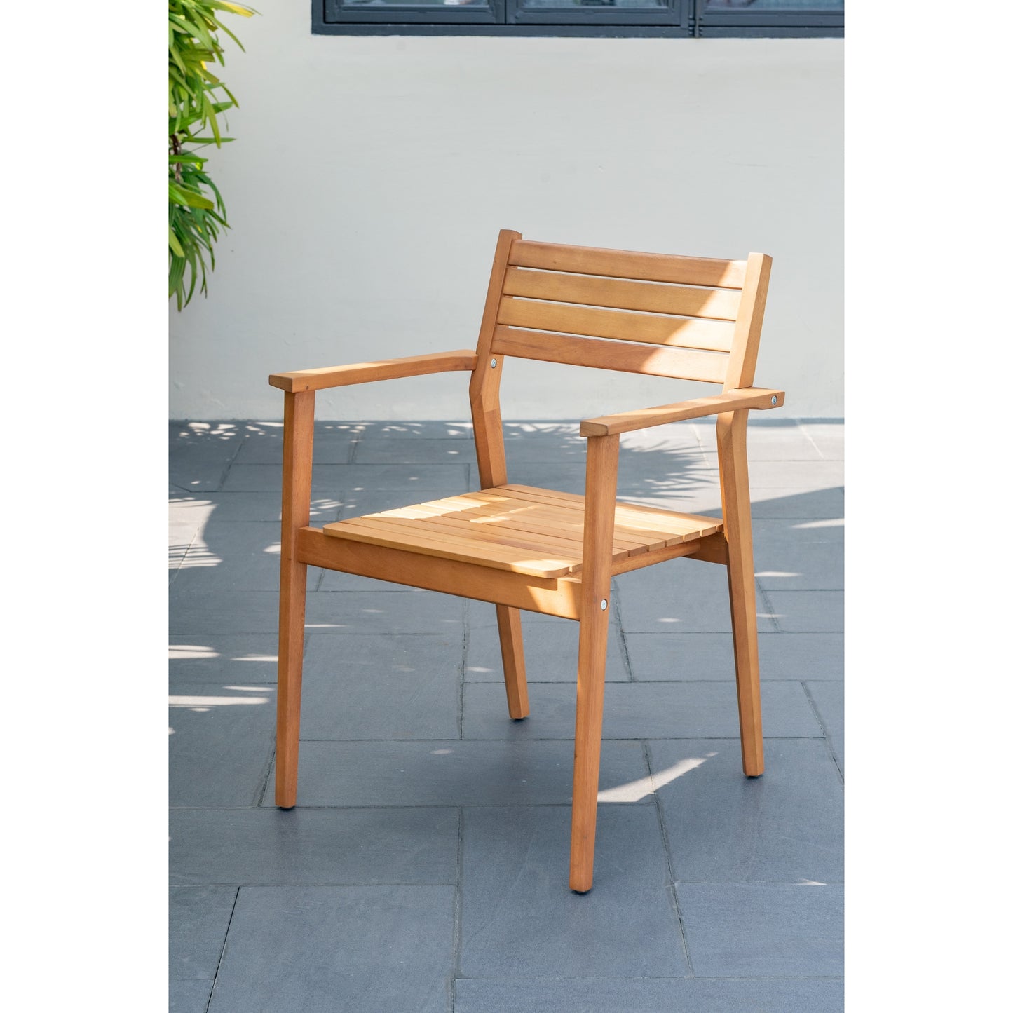 Set de 4 Sillas de Exterior Woda de Madera