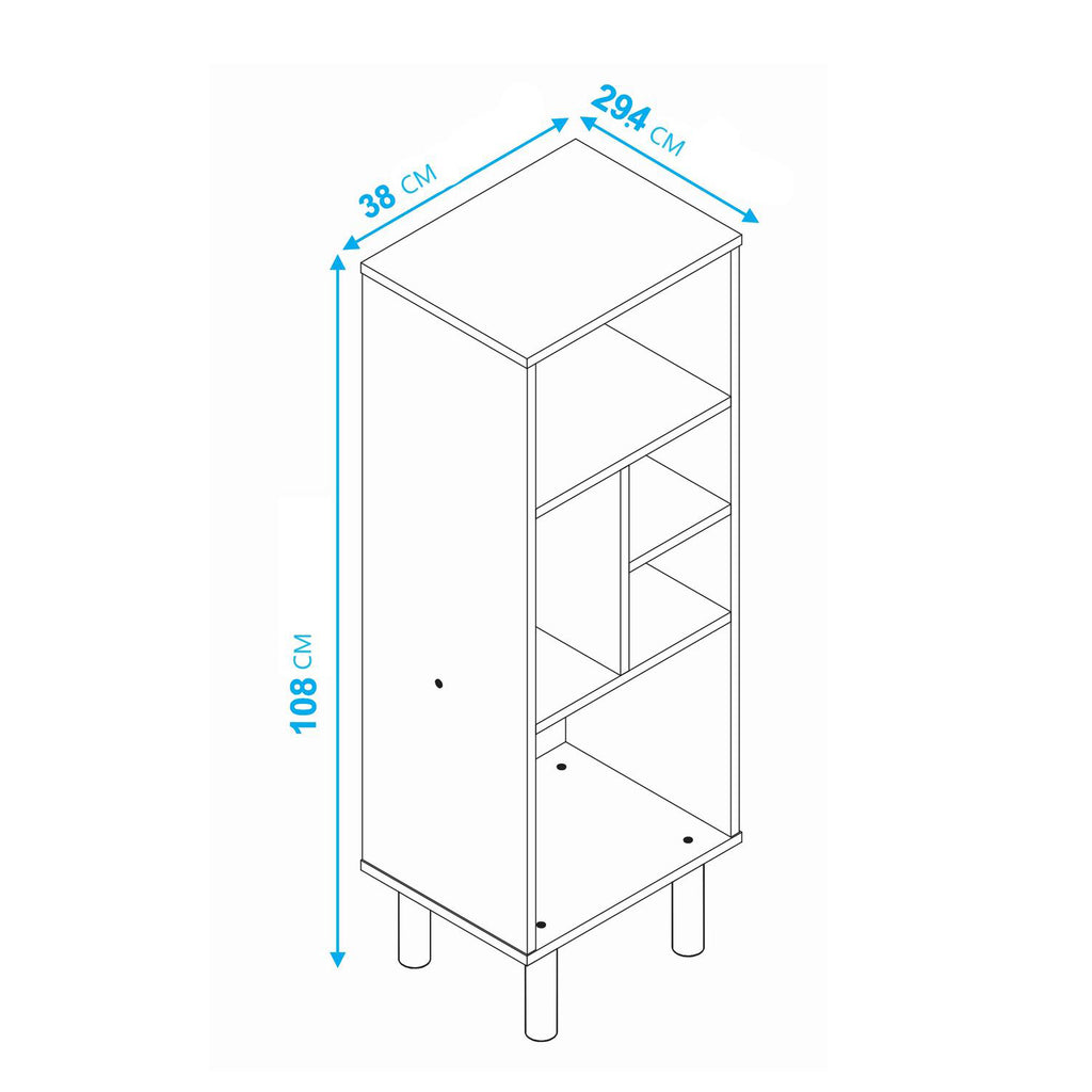  Librero Organizador Minimalista Armado fácil