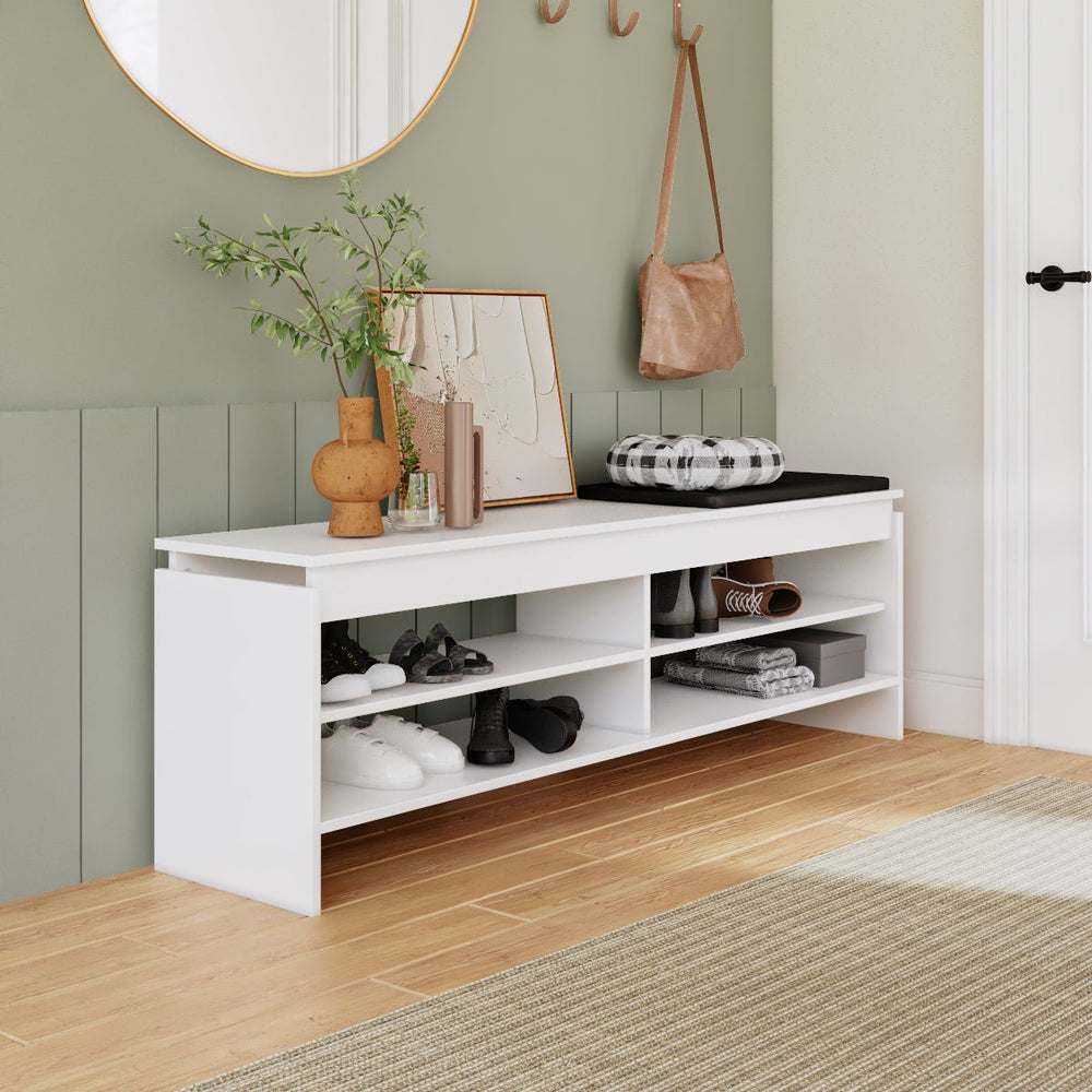 
                      
                        Mueble Mesa de TV con 4 Estantes, Estilo Moderno, de Madera
                      
                    