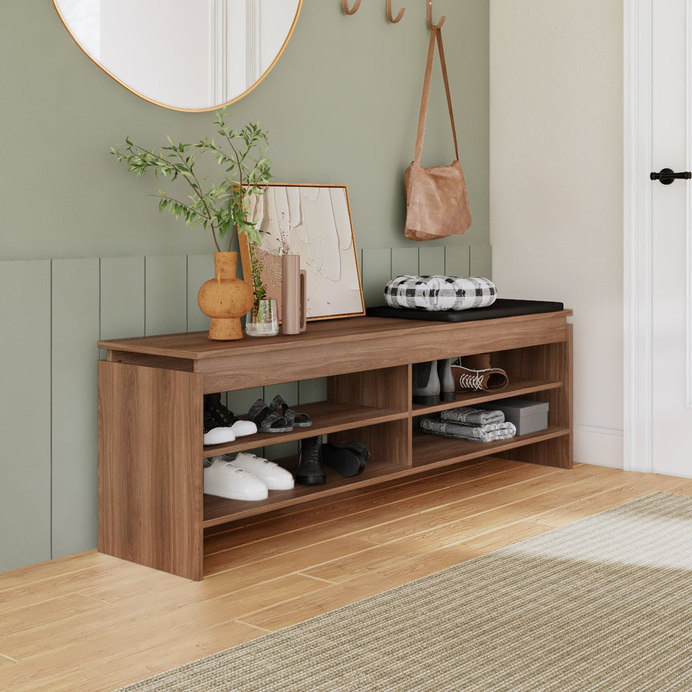 
                      
                        Mueble Mesa de TV con 4 Estantes, Estilo Moderno, de Madera
                      
                    