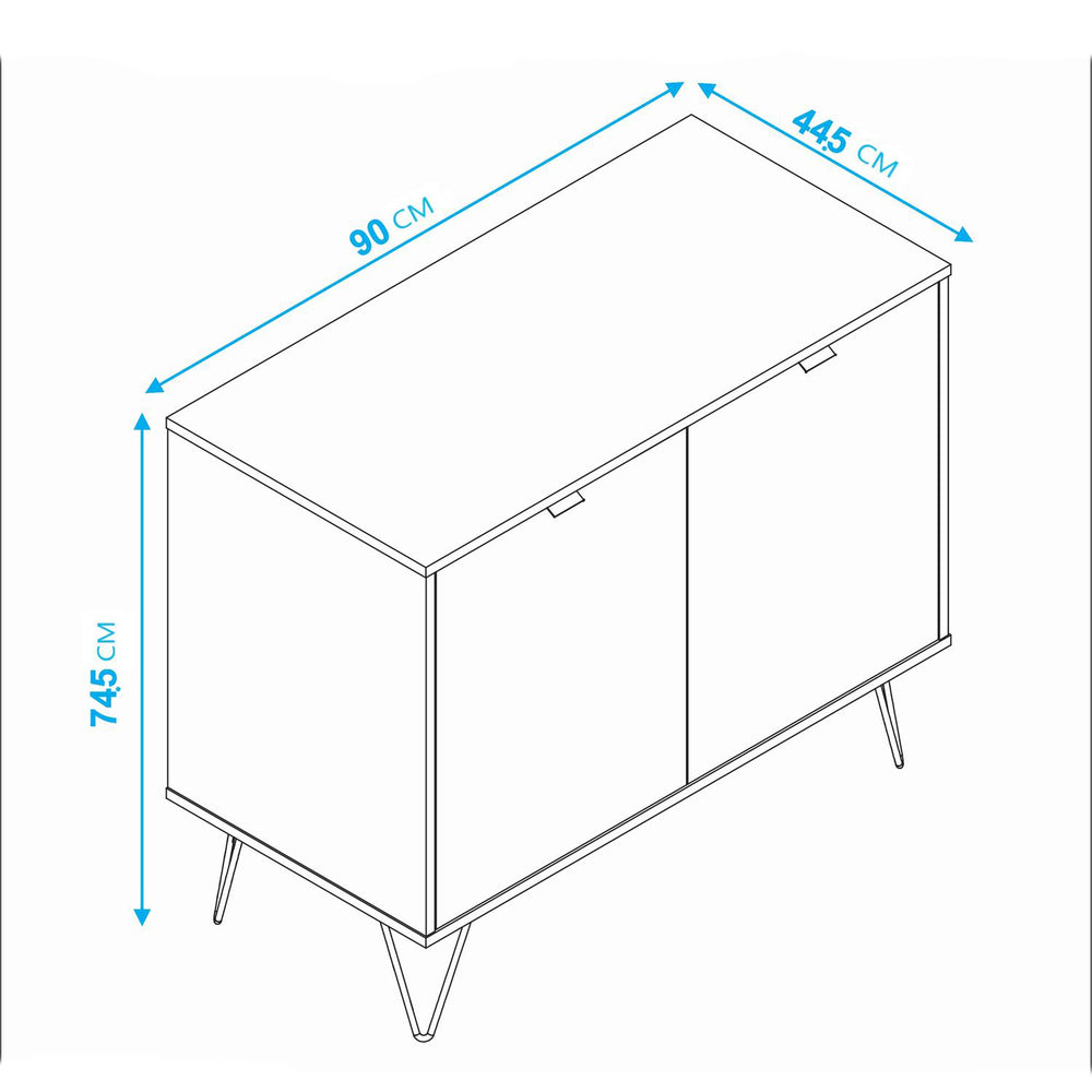 
                      
                        Modular Credenza Ibiza estilo Bufetera 2 puertas blanco
                      
                    