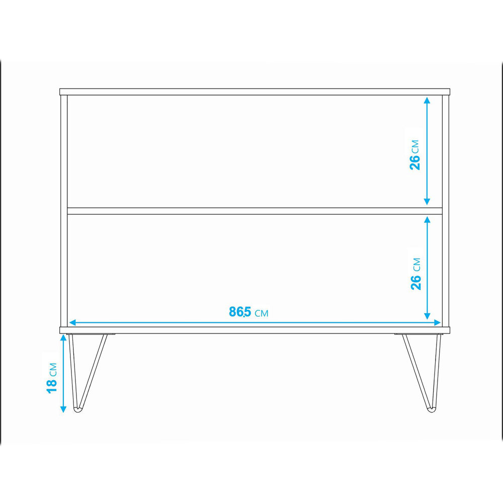 
                      
                        Modular Credenza Ibiza estilo Bufetera 2 puertas blanco
                      
                    