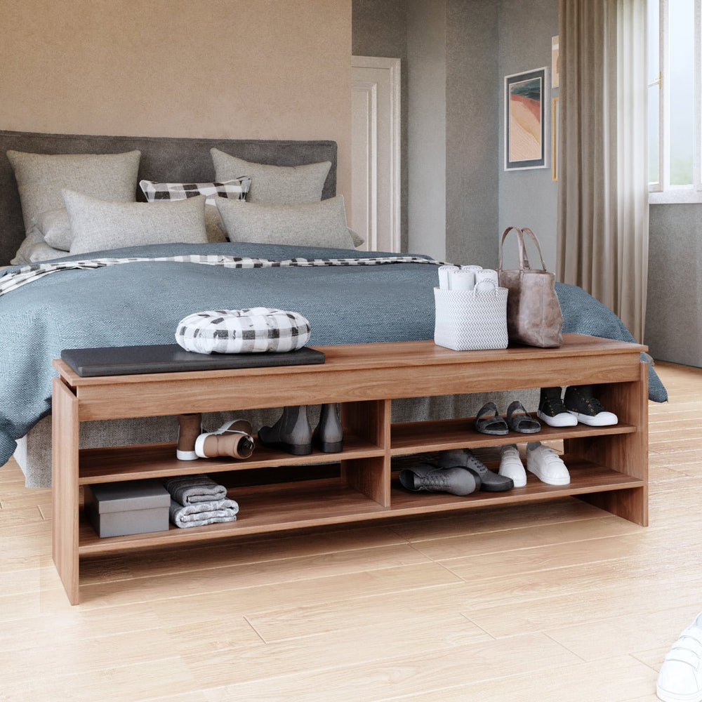 
                      
                        Mueble Mesa de TV con 4 Estantes, Estilo Moderno, de Madera
                      
                    