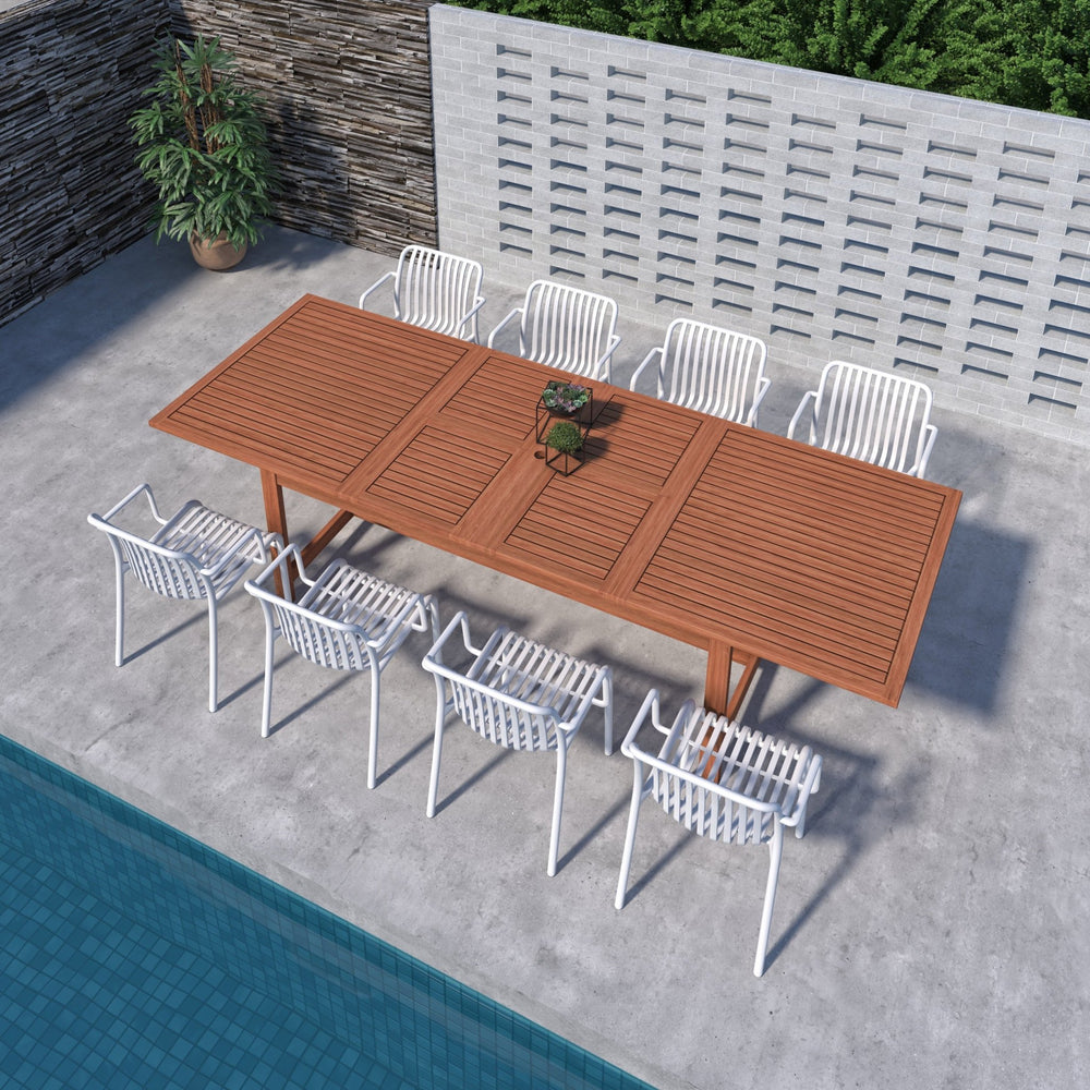 
                      
                        Comedor Extensible Montana con 8 Sillas Plasticas
                      
                    
