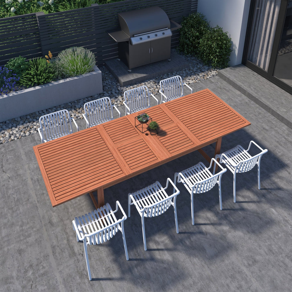
                      
                        Comedor Extensible Montana con 8 Sillas Plasticas
                      
                    
