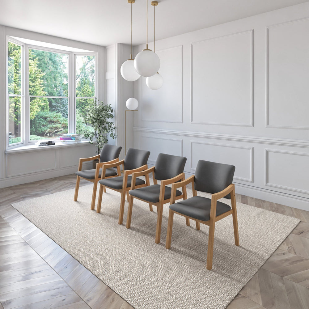 
                      
                        Set de 4 Sillas de Comedor Lesson de Madera Tapizadas
                      
                    