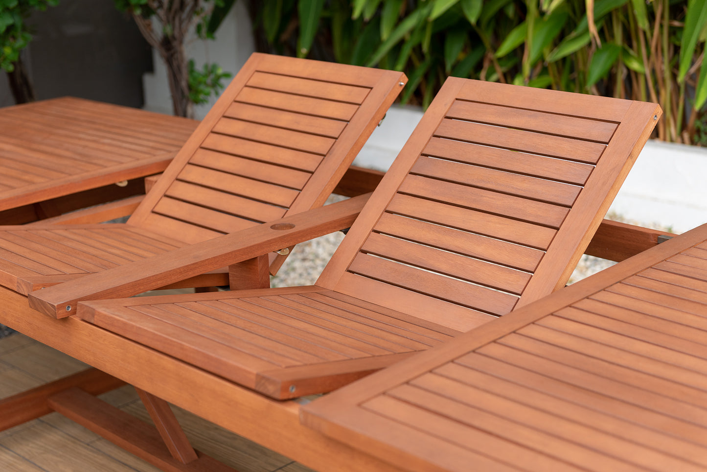 Mesa Leyland Extensible de Madera de Eucalipto para Exterior