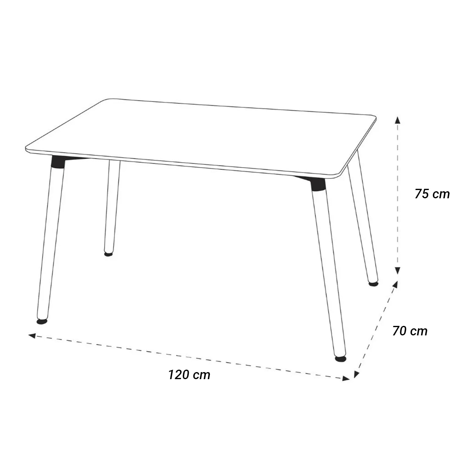 Mesa Eames Rectangular