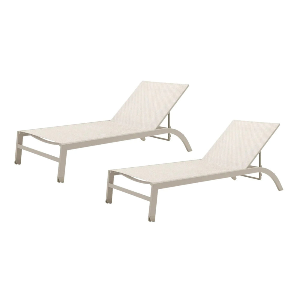 Set de 2 Camastros Morella de Aluminio