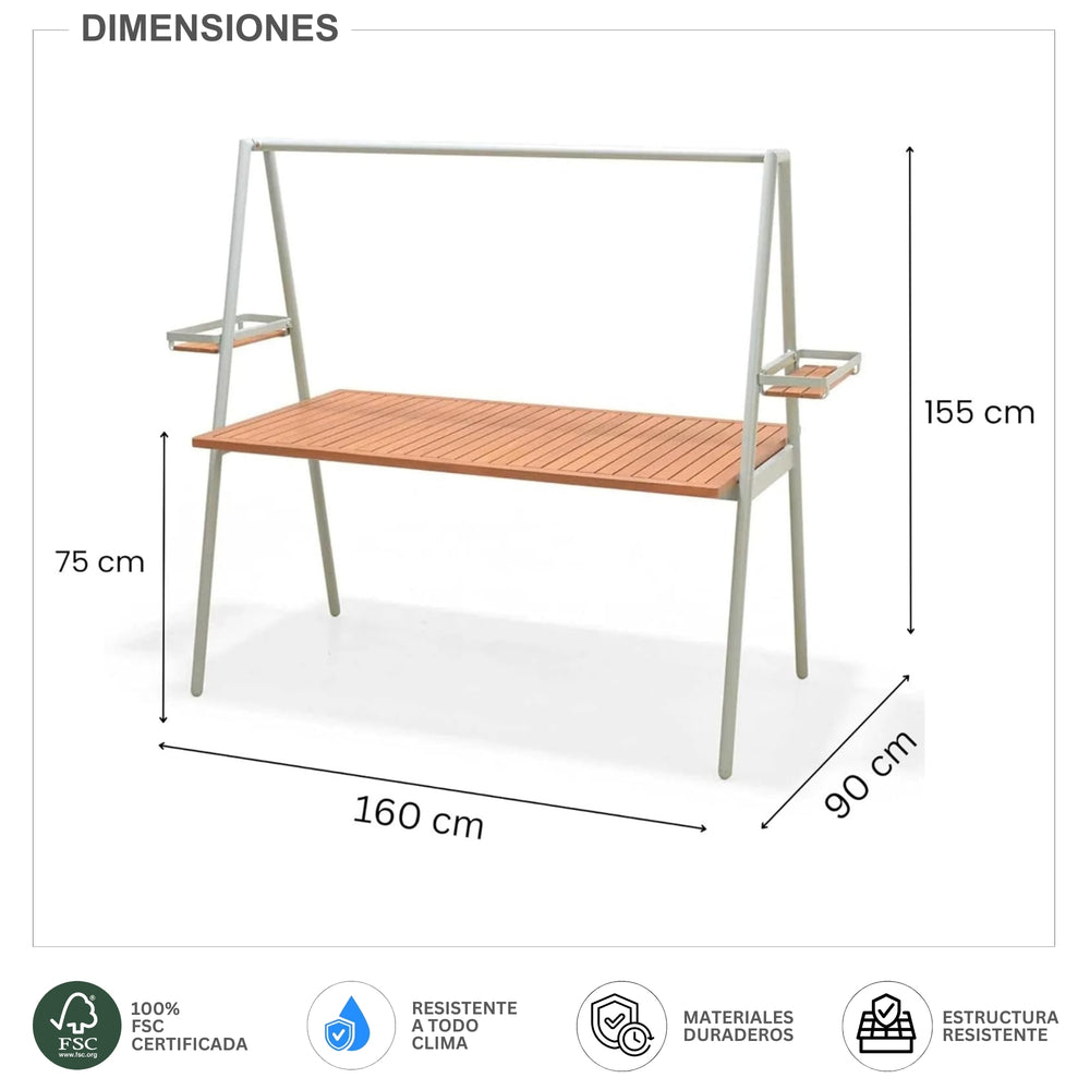 
                      
                        Mesa de Exterior Copenhagen de Madera
                      
                    