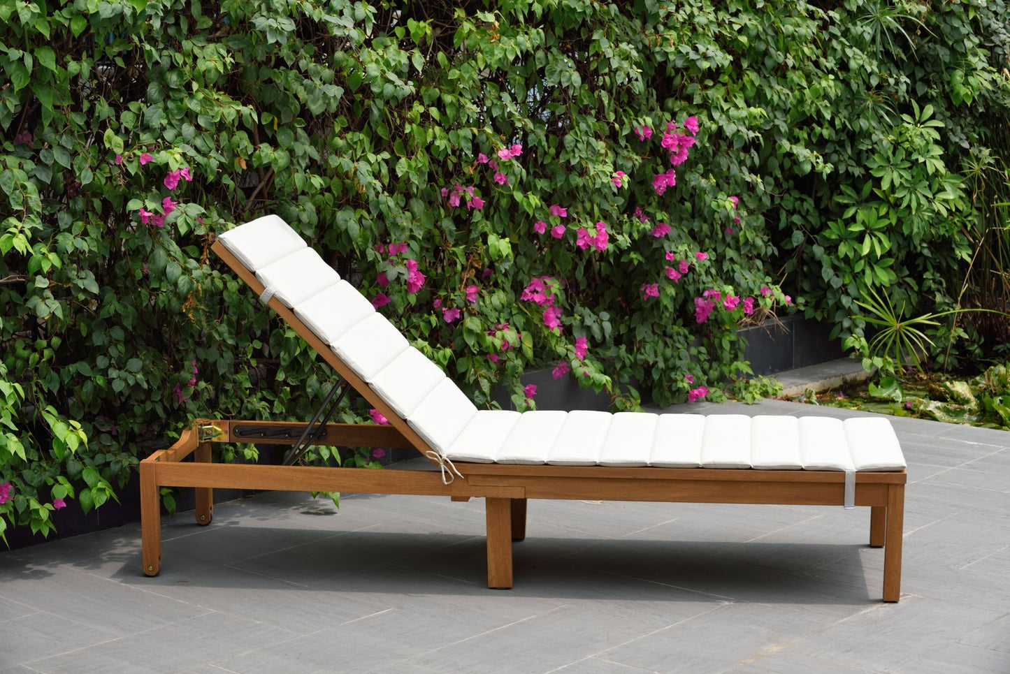 Camastro Kingsbury de Madera con Cojin y Rueditas