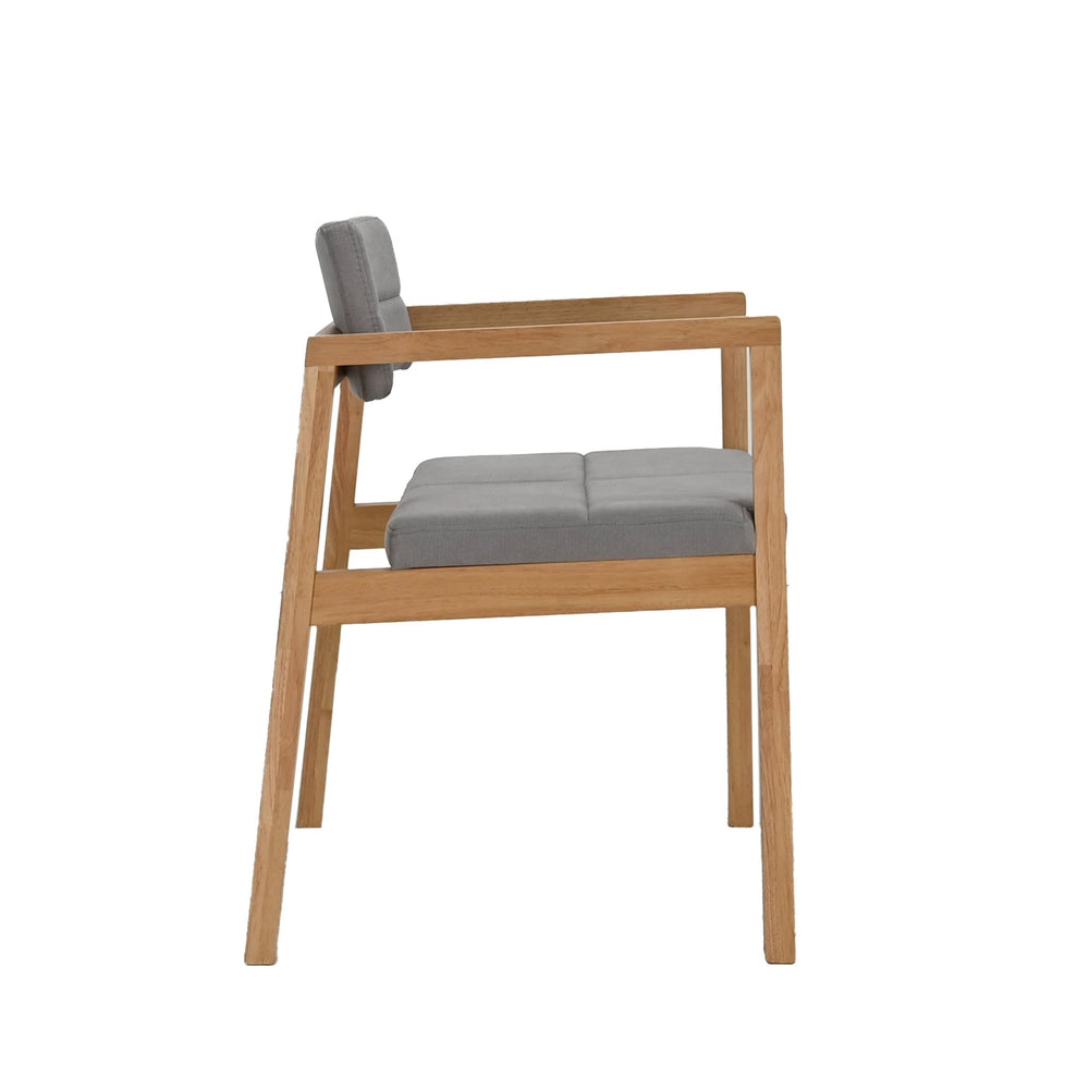 
                      
                        Set de 4 Sillas de Comedor Gin de Madera con Tapizado Gris
                      
                    