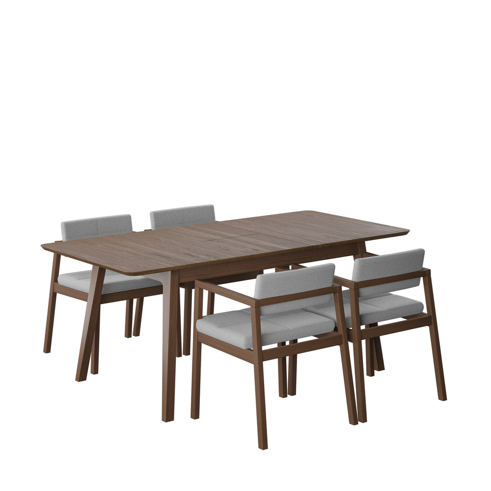 
                      
                        Juego de Comedor Extensible Verona de Madera con 4 Sillas
                      
                    