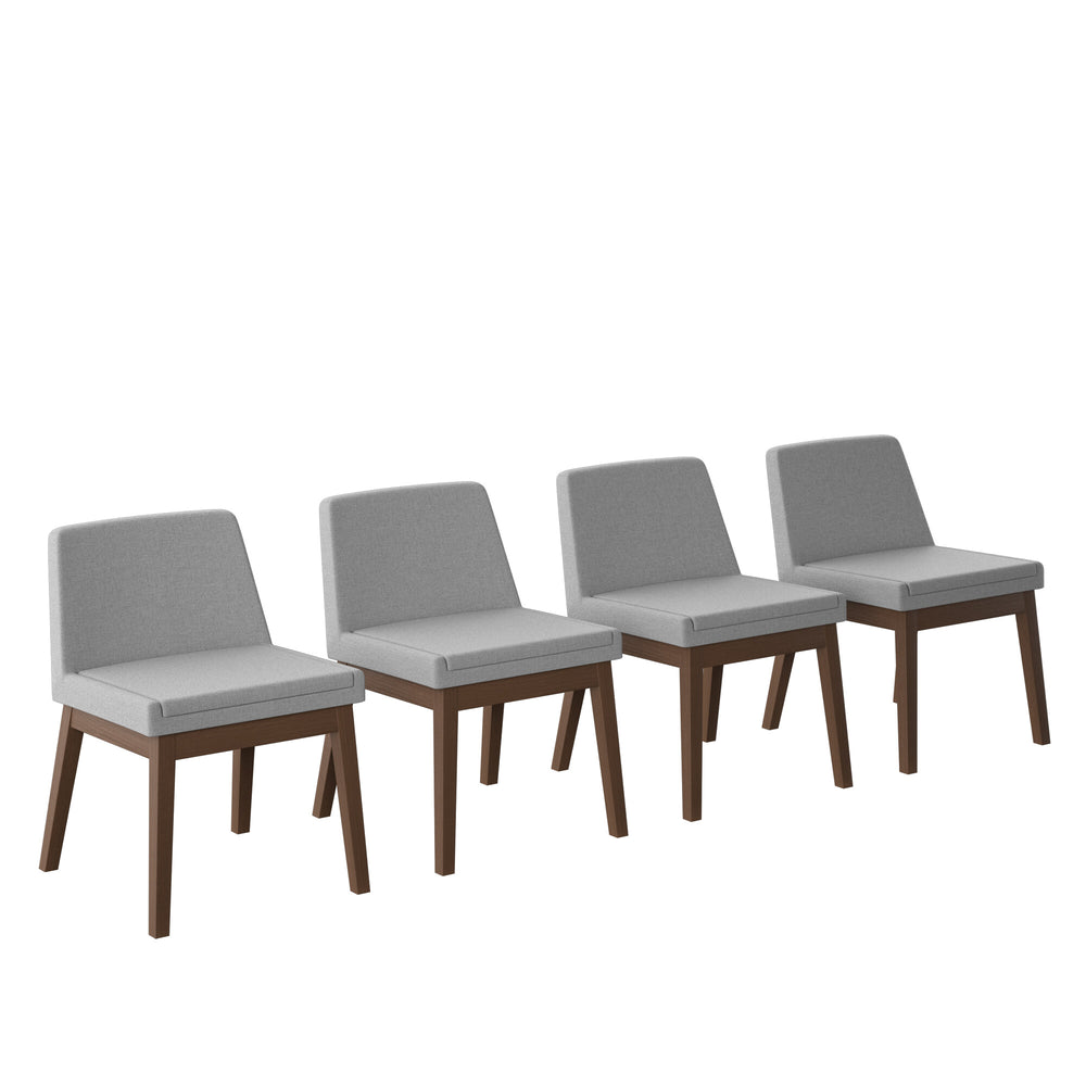 
                      
                        Set de 4 Sillas de Comedor Adel de Madera con Tapizado Gris
                      
                    