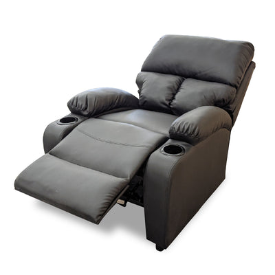 Sofa reposet reclinable de 1 cuerpo con apoyavasos