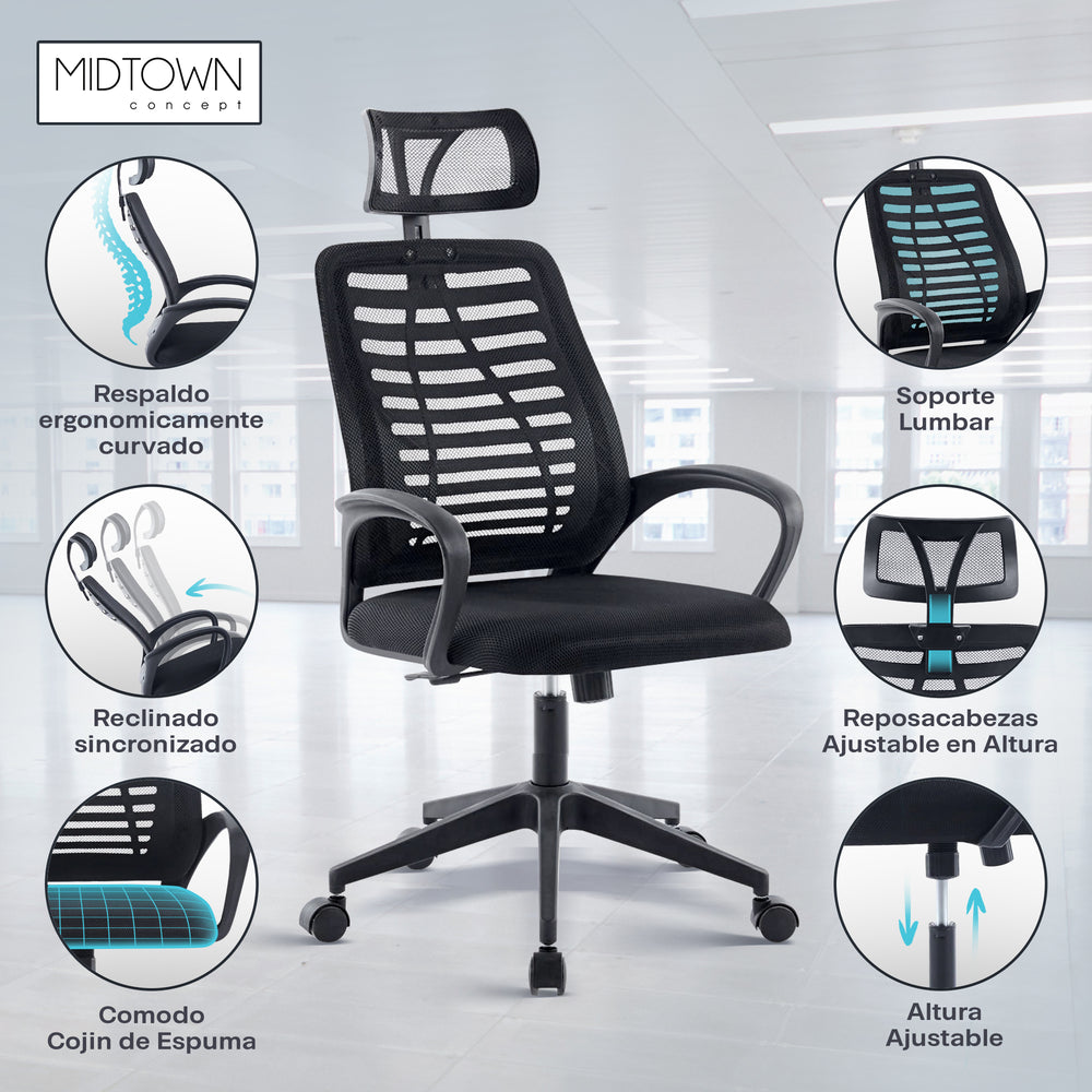 
                      
                        Silla Ejecutiva Ergonomica de Oficina Y Escritorio Moderna
                      
                    