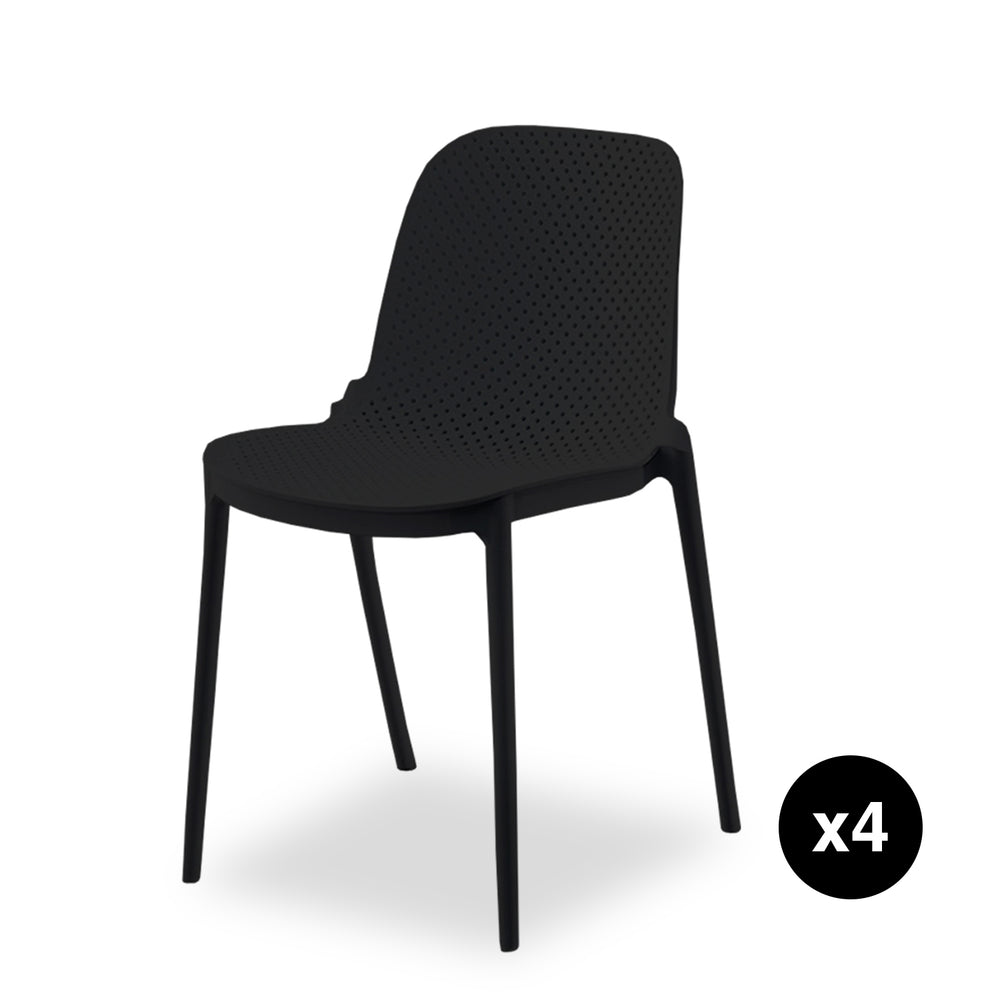 
                      
                        Set de 4 Sillas de Jardin con Proteccion UV
                      
                    