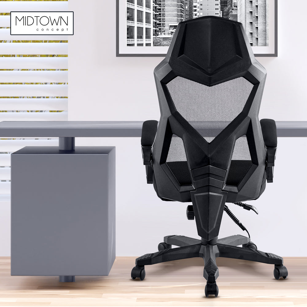 
                      
                        Silla de Oficina Ergonómica Reclinable Negra
                      
                    