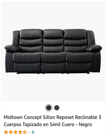 resena de sofa reclinable de 3 cuerpos
