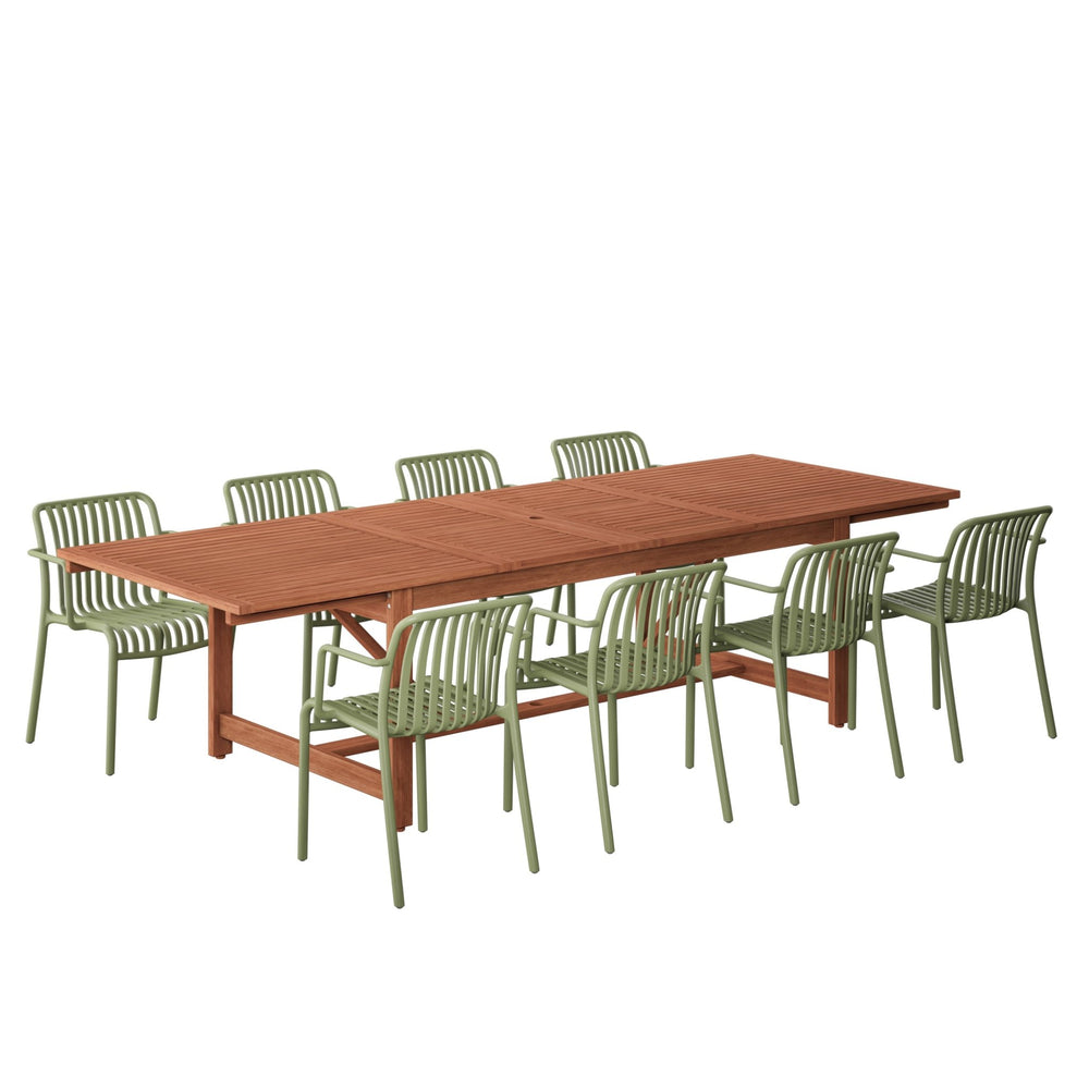 
                      
                        Comedor Extensible Montana con 8 Sillas Plasticas
                      
                    
