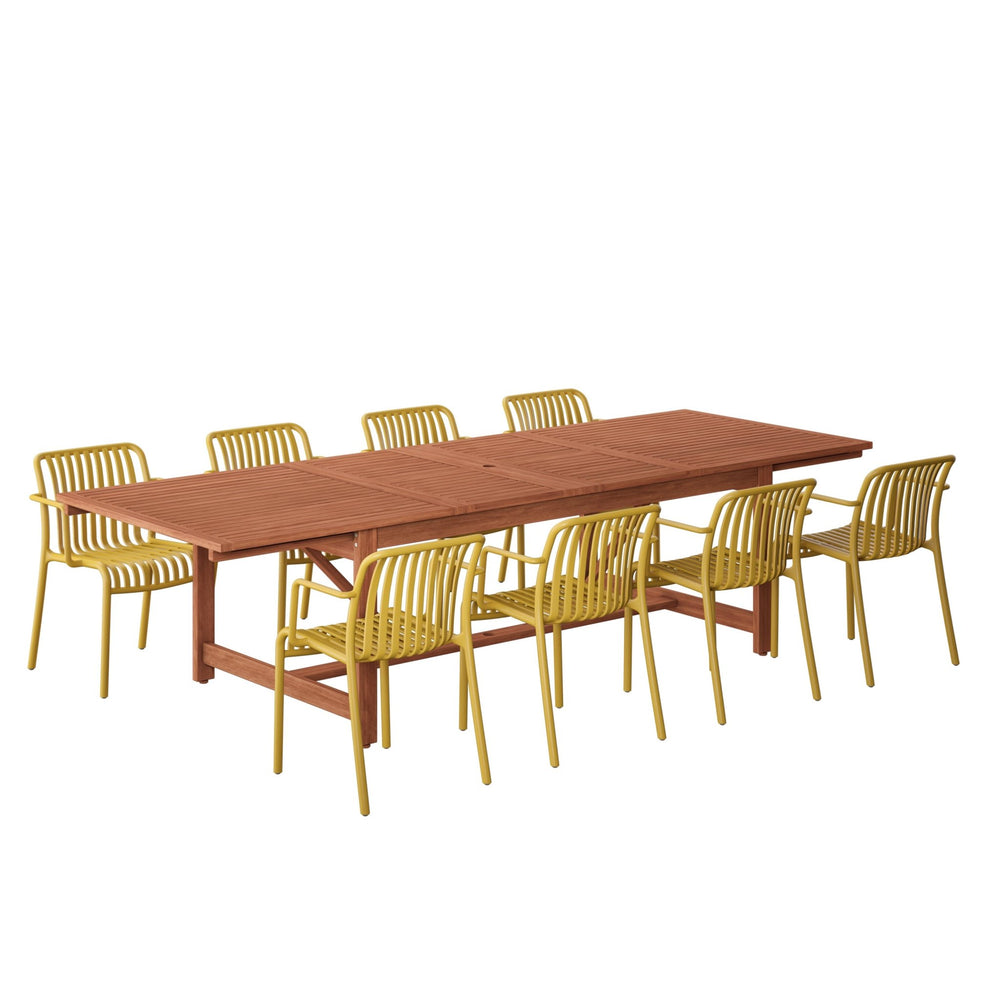 
                      
                        Comedor Extensible Montana con 8 Sillas Plasticas
                      
                    