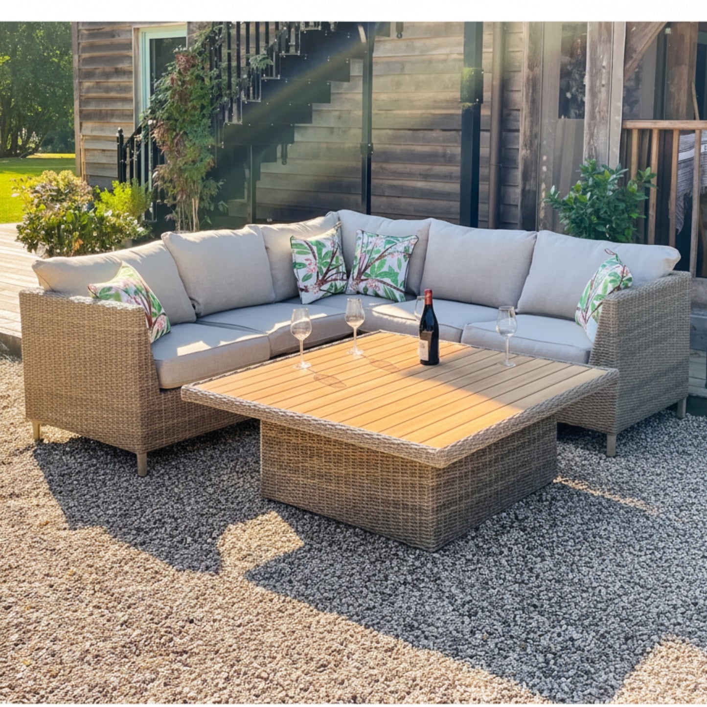 Sala y Comedor de Jardin Bermuda de Rattan