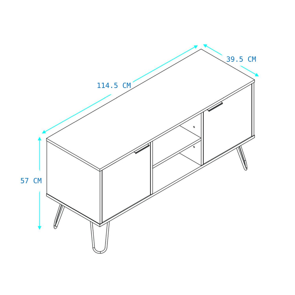 
                      
                        Rack de TV con 2 Puertas y Estantes
                      
                    