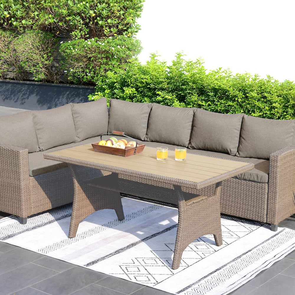 
                      
                        Set Patio Jardin 2 Sofás y Mesa Rattán Beige
                      
                    