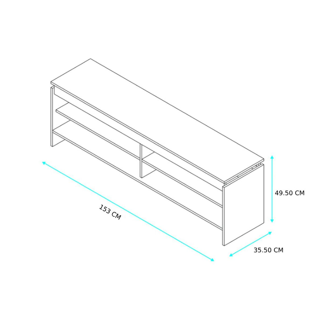 
                      
                        Mueble Mesa de TV con 4 Estantes, Estilo Moderno, de Madera
                      
                    