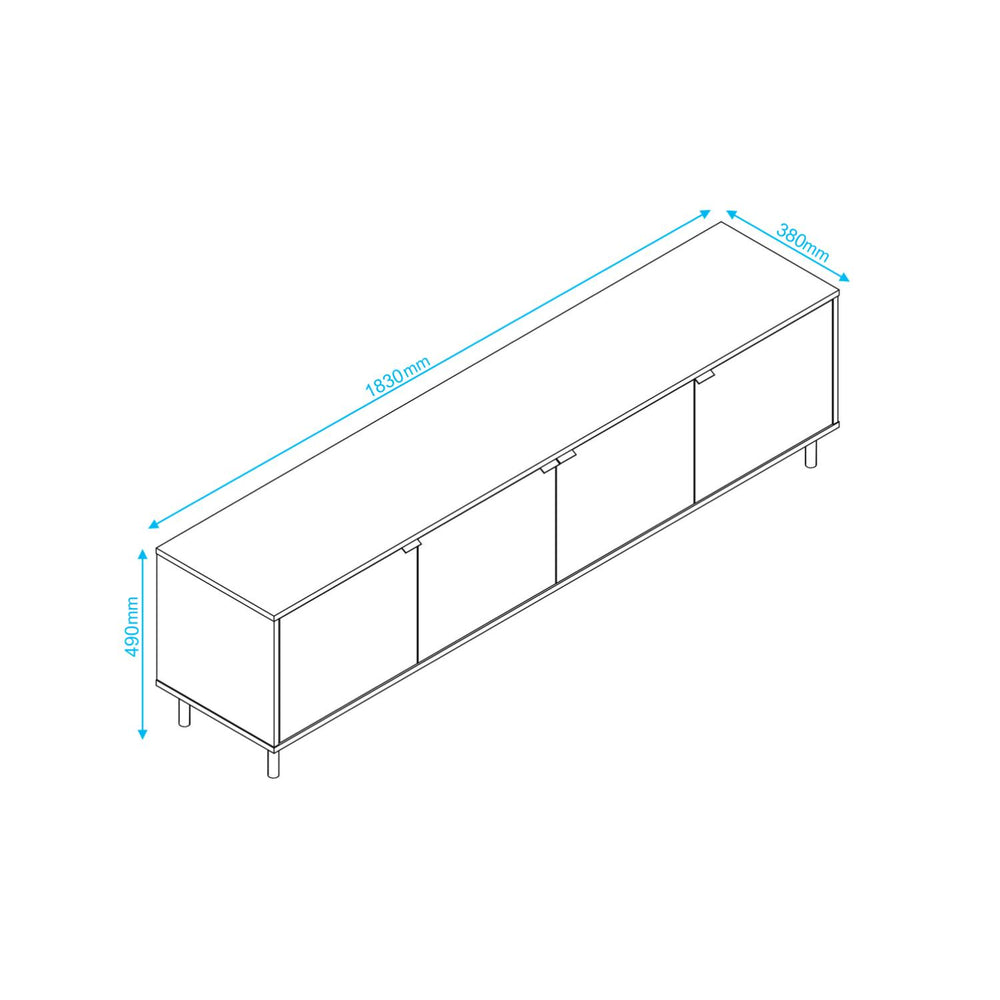 
                      
                        Mueble Mesa para TV, Diseño Moderno y Minimalista, Negro
                      
                    