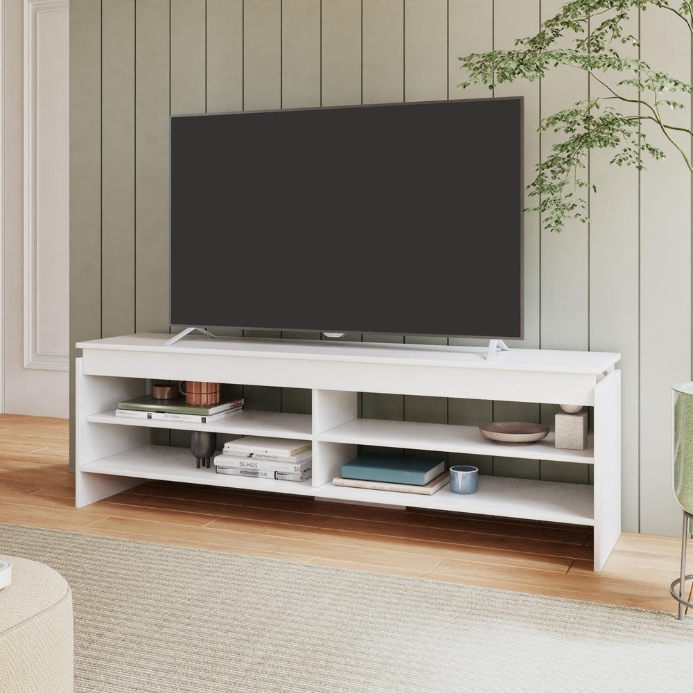 
                      
                        Mueble Mesa de TV con 4 Estantes, Estilo Moderno, de Madera
                      
                    