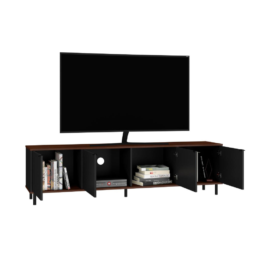 26750031 Mueble Mesa para TV, Diseño Moderno y Minimalista, Negro