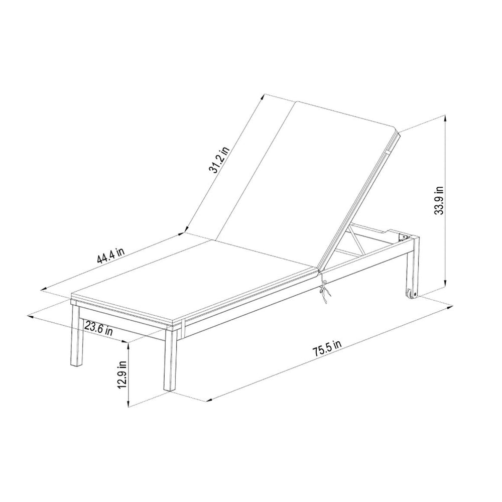 
                      
                        Camastro Washburn de Madera con Cojin para Jardin y Exterior
                      
                    