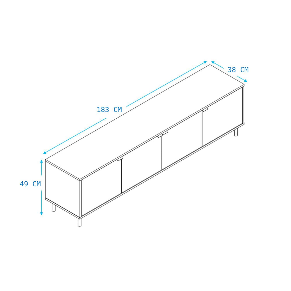 
                      
                        Mueble Mesa para TV, Diseño Moderno y Minimalista, Negro
                      
                    