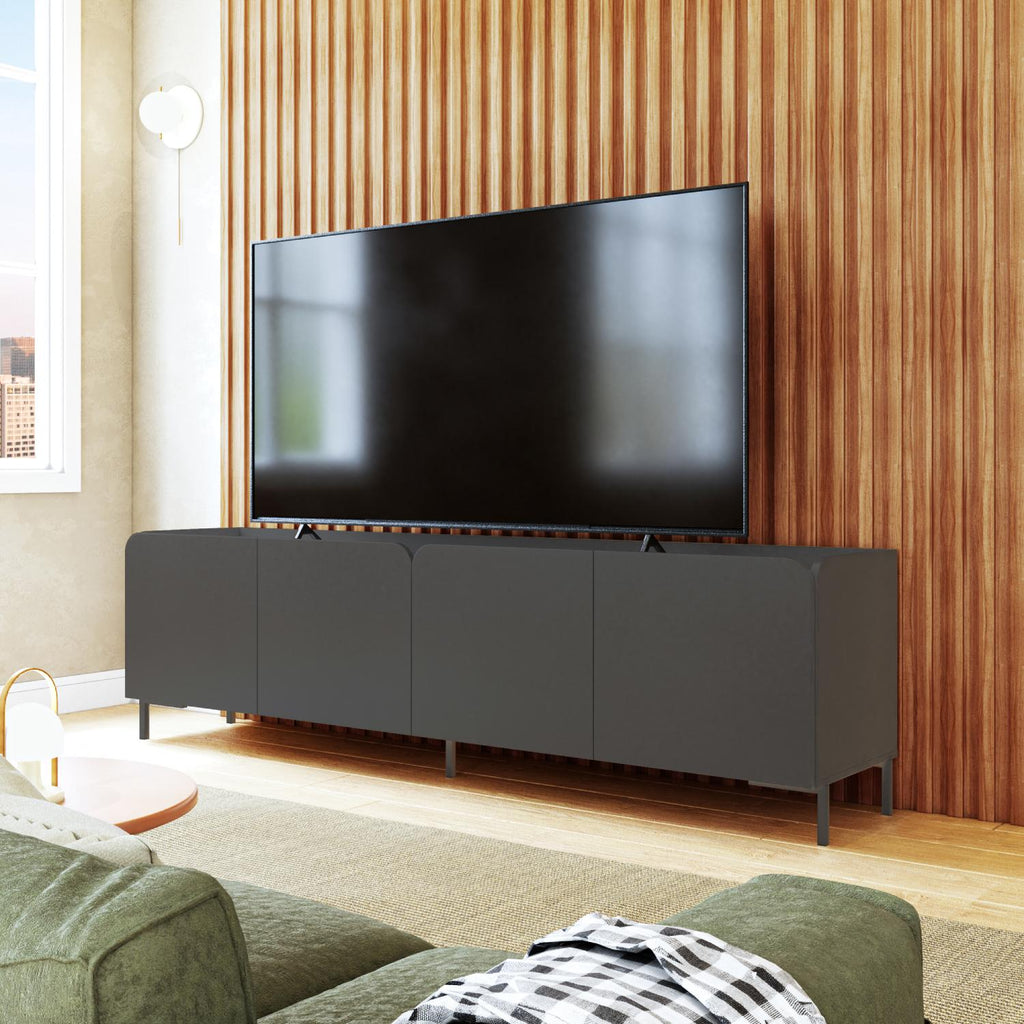  Mueble Mesa de TV Diseño Moderno, Rack de TV con Puertas