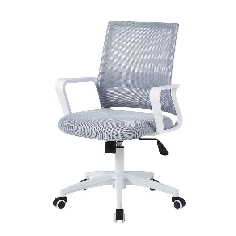 Silla para Escritorio y Oficina Ejecutiva con Soporte Lumbar Blanca