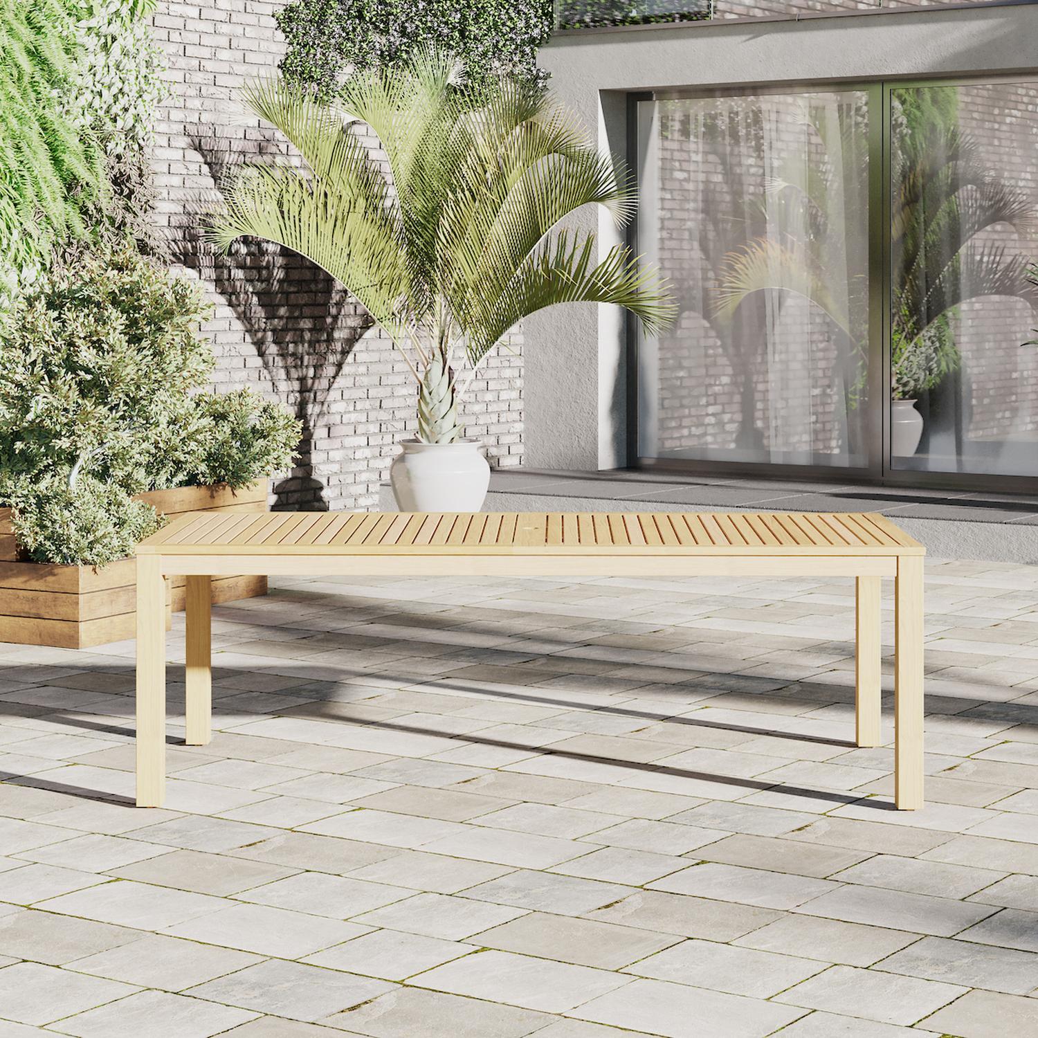 Mesa Rectangular Alama de Madera para Jardin y Exteriores