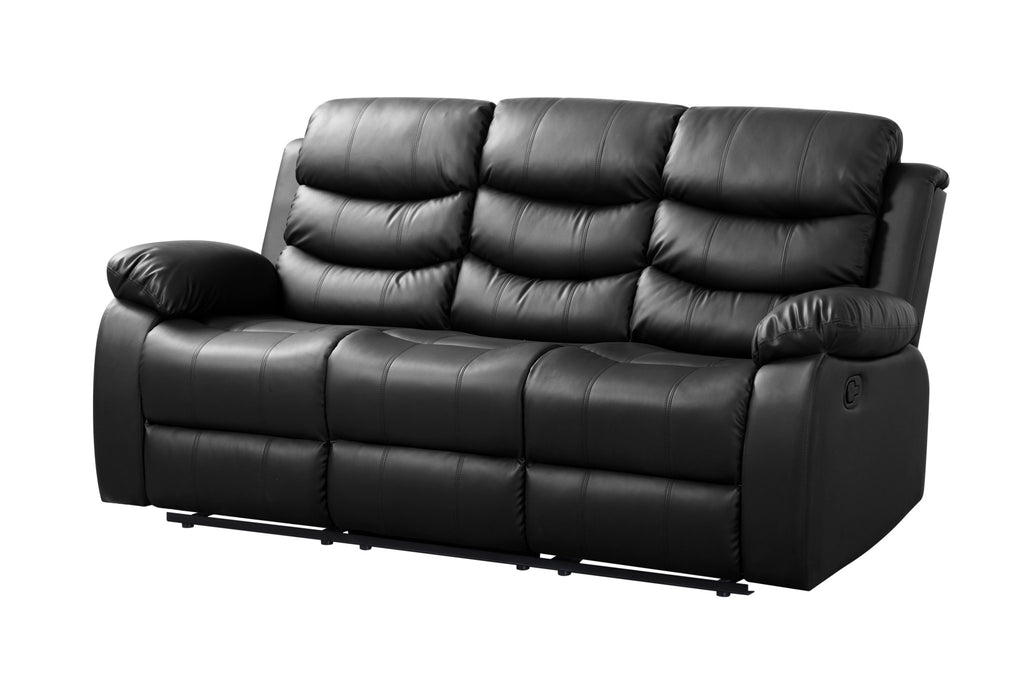  Sillon Reposet Reclinable 3 Cuerpos Tapizado en Simil Cuero