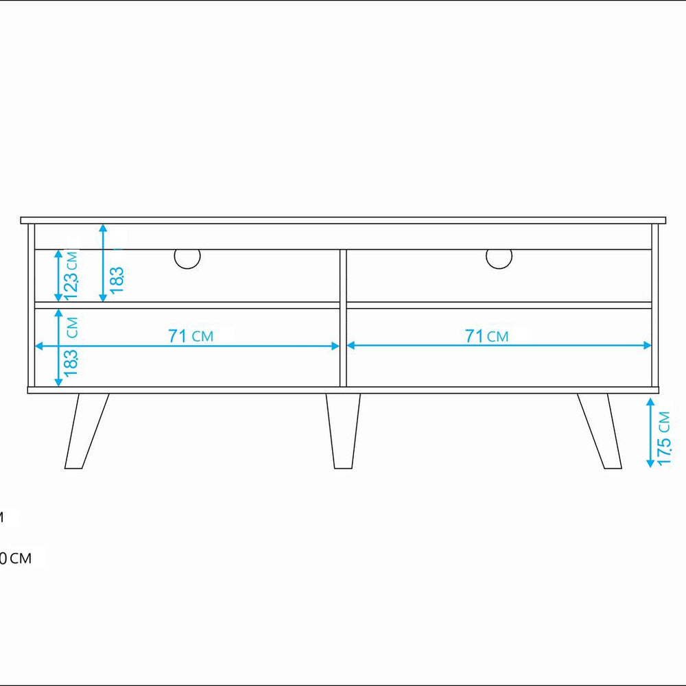 
                      
                        Mesa para TV - Rack Midtown Concept 60" Centro de entretenimiento blanco
                      
                    