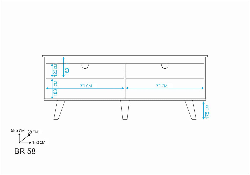  Mesa para TV - Rack Midtown Concept 60