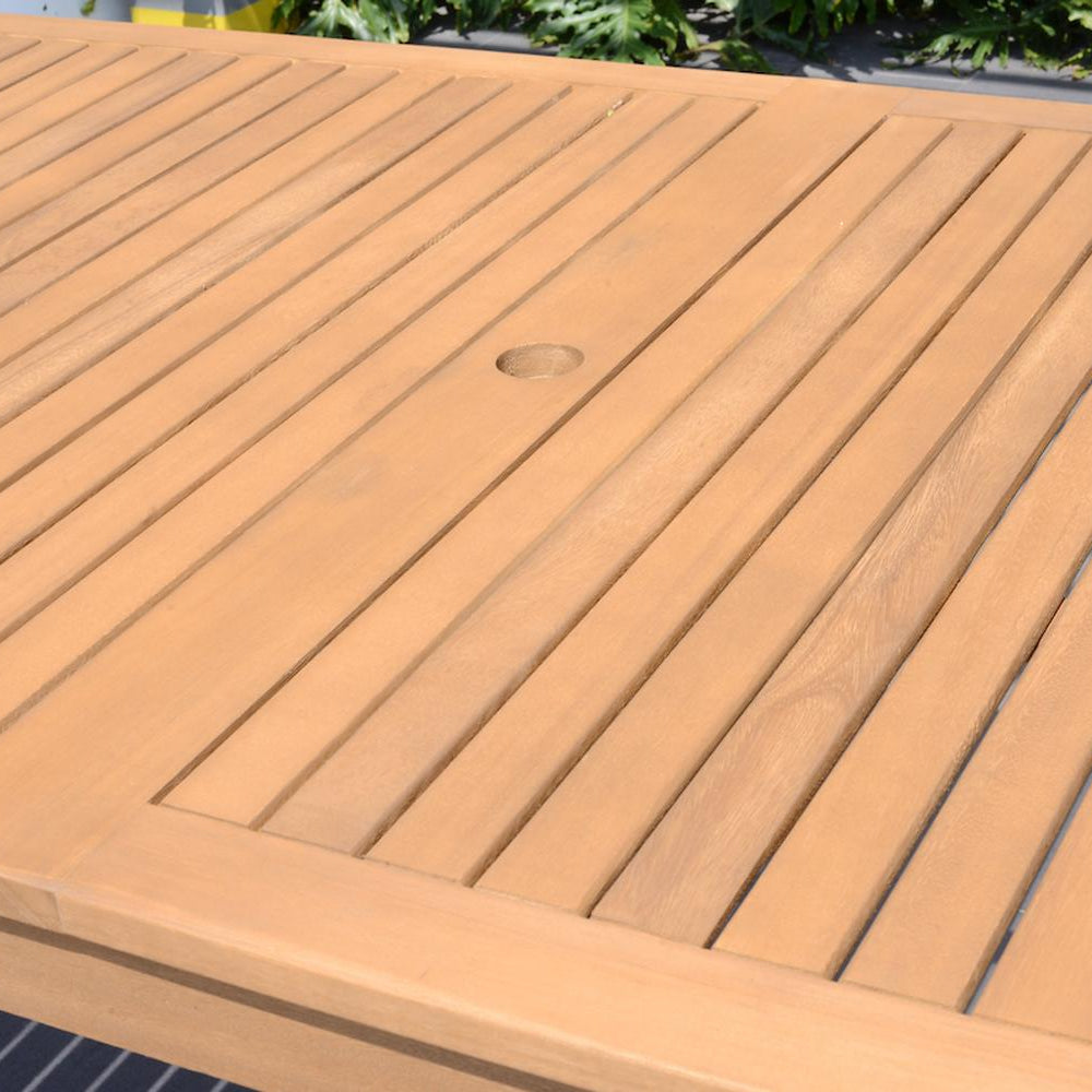 
                      
                        Mesa Alama de Madera para Exterior con Acabado de Teca
                      
                    
